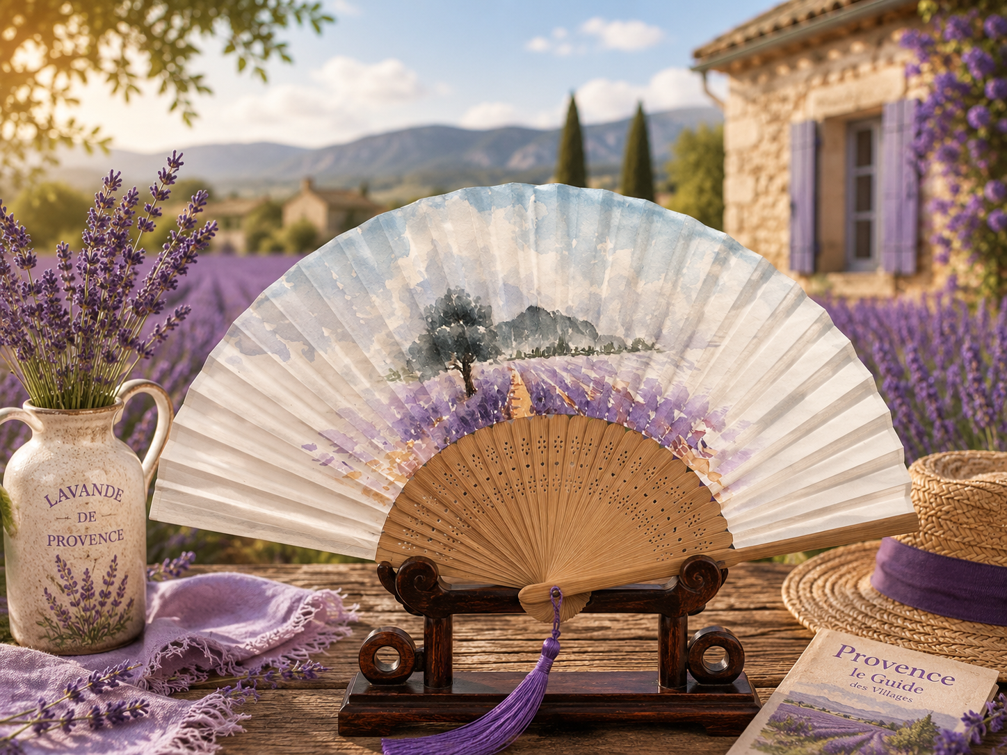Éventail “Lavande de Provence”