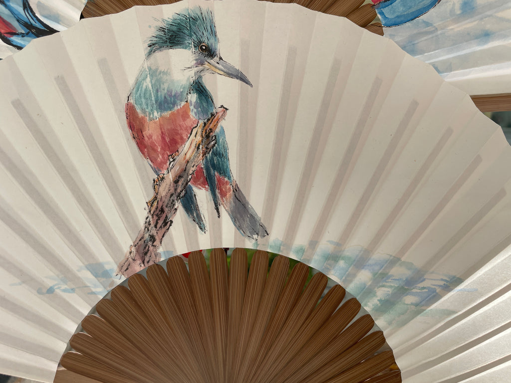 Éventail – Variations d’oiseaux