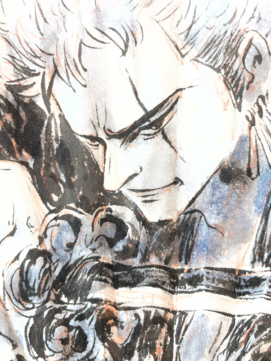 Éventail peint à la main-ZORO